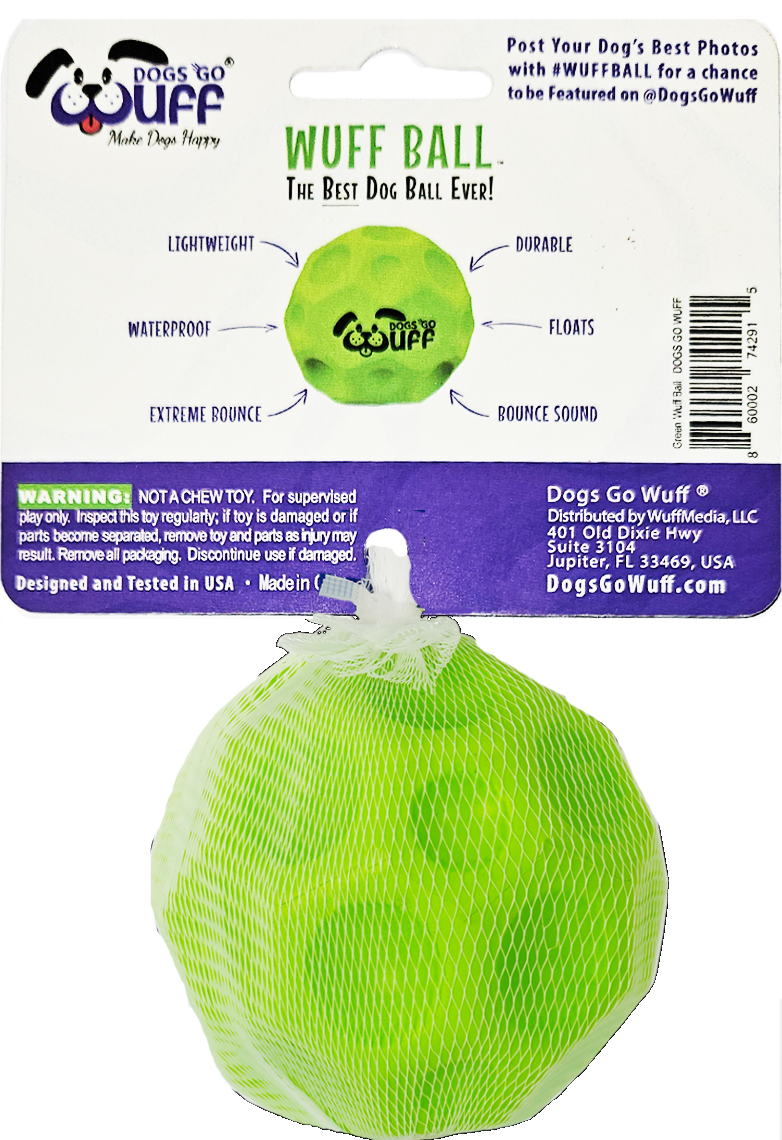 Wuff Ball | Green - The Best Dog Ball Ever!