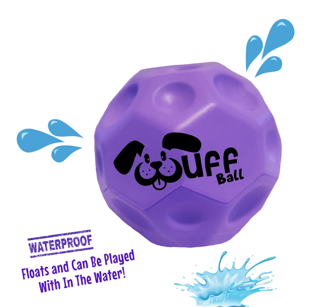 Wuff Ball | Purple - Waterproof Dog Ball That Floats